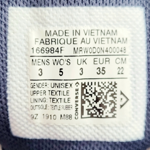 Converse Chuck Taylor All Star Hi Red White Blue Women's 5 - Picture 6 of 6